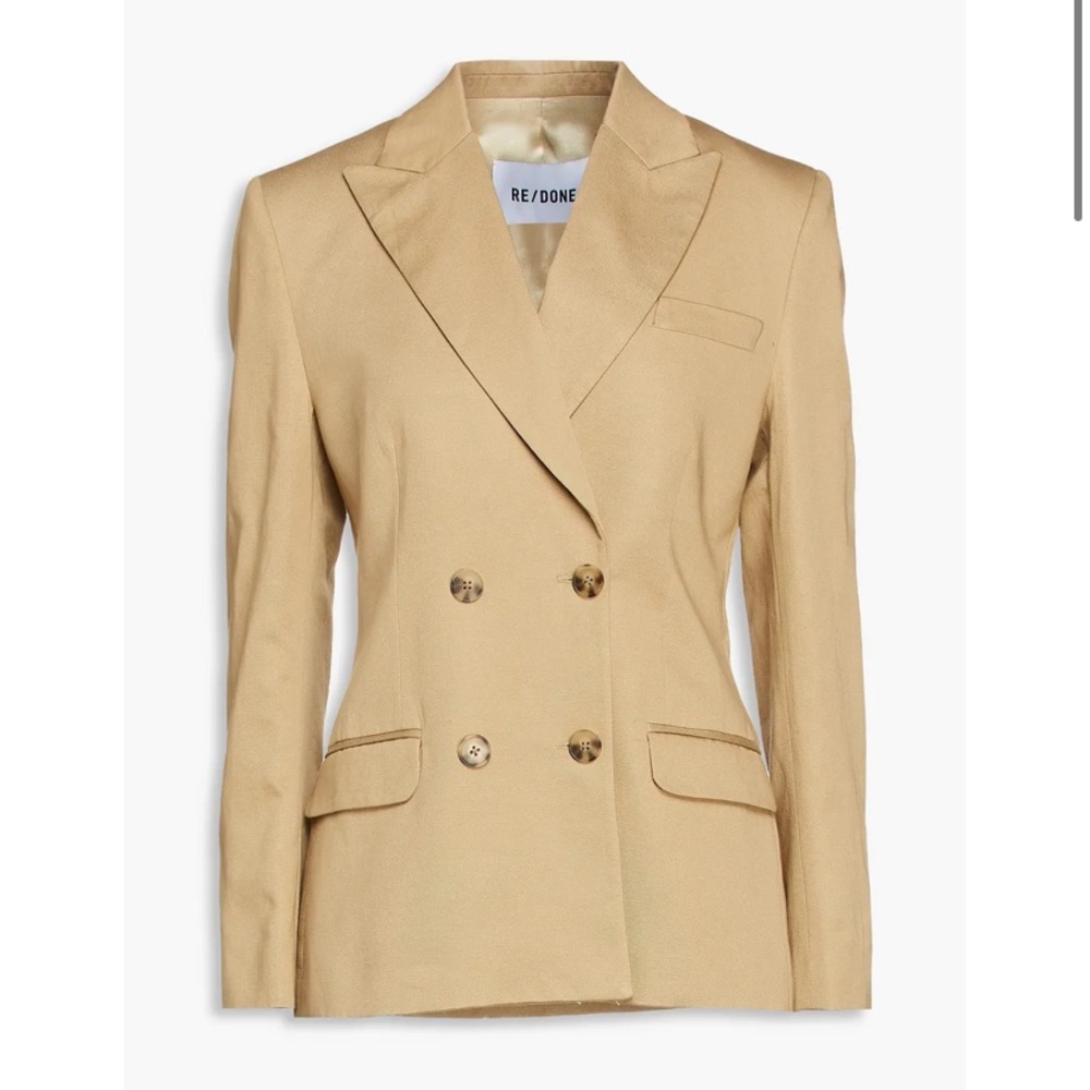 RE/DONE Double Breasted Blazer -beige